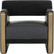 Edgar Bravo Black / Abbington Black Lounge Chair